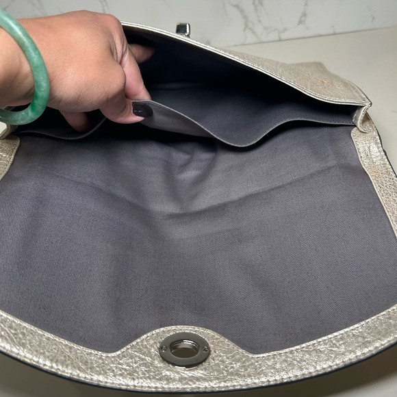 Coach Legacy Turnlock Clutch in Metallic - Picture 5 of 8